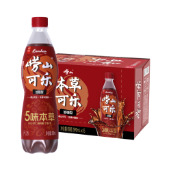 崂山矿泉 崂山可乐汽水加强型 碳酸饮料  PET瓶装590ml*15瓶