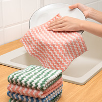 优勤 鱼鳞抹布 厨房专用毛巾 洗碗布 家用清洁不掉毛 吸水不沾油