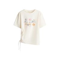 H&M 抽绳装饰 女士T恤