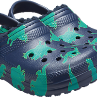 crocs/卡骆驰 印花 儿童棉拖鞋