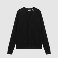 BURBERRY 现货BURBERRY博柏利春秋绵羊毛V领系扣男士针织毛衣外套