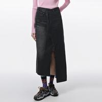 限尺码：江南布衣 秋牛仔半身裙棉质不对称H型腰裙女