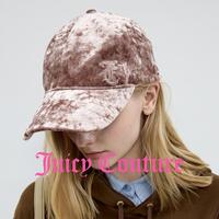 Juicy Couture 鸭舌帽女硬顶丝绒显脸小棒球帽旧日球局