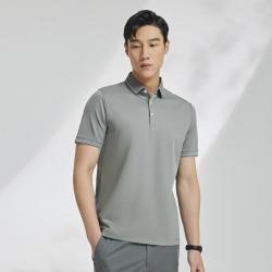 雅戈尔 夏季商务休闲纯色弹力男士短袖polo衫