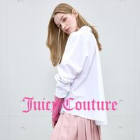 Juicy Couture 衬衫女大伞摆白色宽松廓形上衣浮雕褶皱