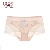 夏娃之秀 夏娃秘语 EVE‘S WHISPER 女士薄款透气中腰无痕收腹提臀三角内裤（任选4条）