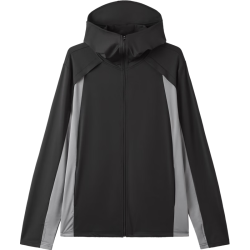 gxgjeans 【限时五折】 美式撞色拼接设计户外运动夹克 黑色