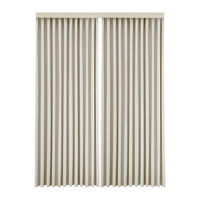  JINCHAN/金蝉 遮光 窗帘 米白 宽270cm*250cm高 挂钩款 1片