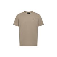  Hush Puppies/暇步士 休闲百搭 短袖T恤 L K031栗灰色-A款