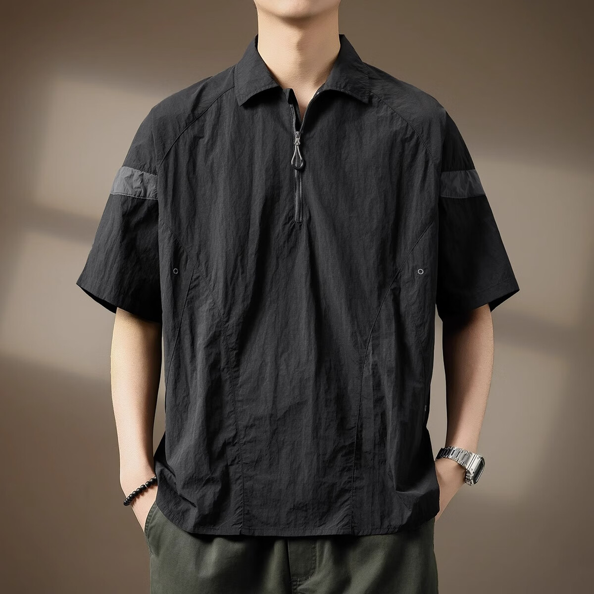  后琤 速干 男士Polo衫