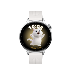 OPPO Watch X3 Mini 蓝牙版 智能手表 43.2mm 星光银不锈钢 氟橡胶表带