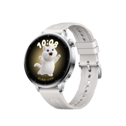 OPPO Watch X3 Mini 蓝牙版 智能手表 43.2mm 星光银不锈钢 氟橡胶表带