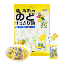 龍角散 夹心草本润喉糖 柚子味 80g*5袋