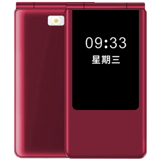 纽曼 F01 超长待机 红色 4G翻盖老人手机