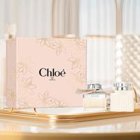 Chloé Chloe蔻依经典肉丝带女士香水身体乳套装