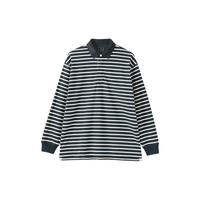  MUJI/無印良品 水洗粗棉线 男士POLO衫