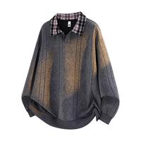 pierre cardin/皮尔·卡丹 拼接撞色 男士T恤衫