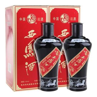 西凤酒 墨瓶55度金奖礼盒装 经典凤香型白酒500ML*2瓶装送礼婚宴酒