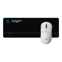 logitech/罗技 无线游戏鼠标+桌垫 白色