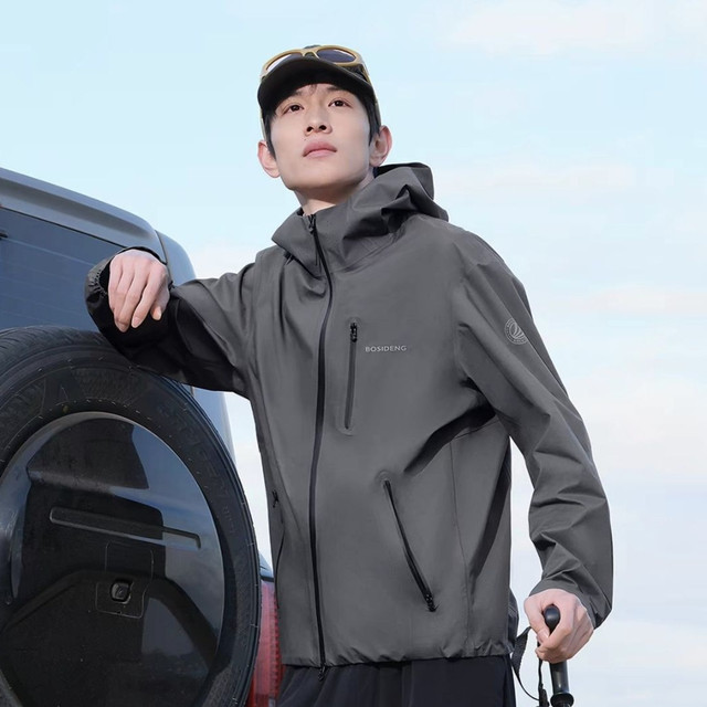 波司登 男士连帽防风防水夹克外套