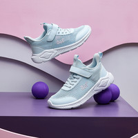  361° 透气 儿童运动鞋 【夏季网孔】水清蓝色/婴儿粉色 38