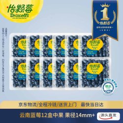 Driscoll's 云南蓝莓14mm+12盒装 约125g/盒 新鲜水果