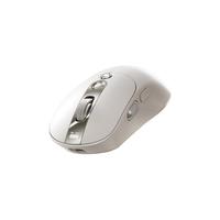 倍思无线鼠标蓝牙双模适用苹果电脑macbook办公 【釉白】自定义快捷键★数字屏显
