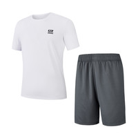 361° 361运动套装男2026夏季新款跑步速干T恤休闲百搭透气跑步上衣男款