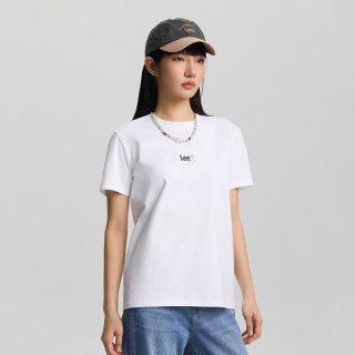 Lee 26春夏标准版圆领小Logo印花图案男女同款短袖T恤休闲潮