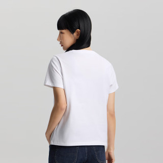 Lee 26春夏新品标准版圆领渐变Logo印花女短袖T恤