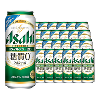 Asahi/朝日砧板 0糖低卡 日本啤酒 0糖无糖低卡4度时尚自由500ml*24瓶