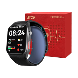 SKG 小警卫预警手表Pro 动态血压监测 黑色 L码 智能手表