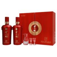金六福 红福 12 50%vol 浓香型白酒 500ml*2瓶 双支装