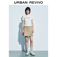 URBAN REVIVO 趣味休闲狗狗印花 女士短袖T恤