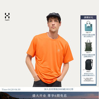 HAGLÖFS HAGLOFS火柴棍Trekk Tech Tee户外徒步登山运动男子休闲短袖T恤 火焰橙 M 020