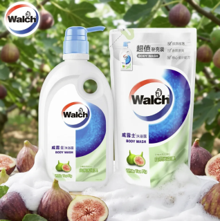 威露士 香味持久 沐浴露  白茶无花果 1L