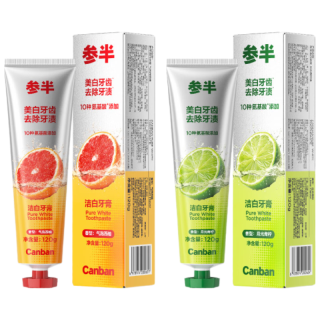 参半 美白去黄 牙膏
