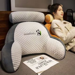 星寇 夏凉3D冰豆豆床头靠垫软包护靠枕护腰靠背 sweet熊猫冰豆豆 含枕芯