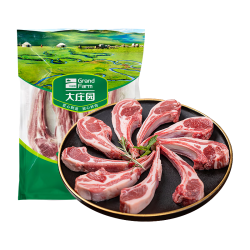 大庄园 内蒙原切法式羊排 1kg
