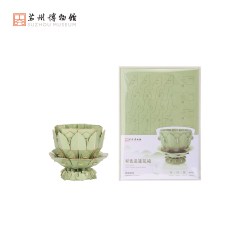 苏州博物馆 秘色瓷莲花碗DIY拼插摆件 中式 桌面