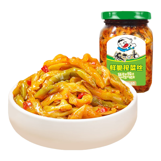 饭扫光 鲜脆榨菜丝 350g