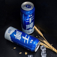 雪花 啤酒 干啤两箱装 500mL 24罐  赠：全麦5号*1L（赠品有限先到先得）