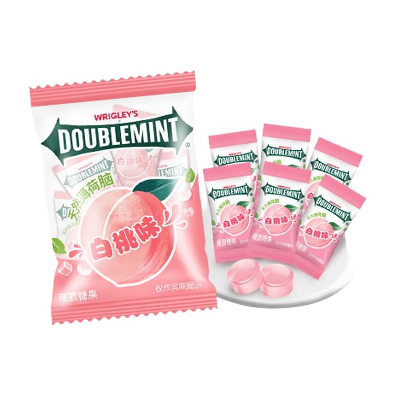  DOUBLEMINT/绿箭 0脂 白桃硬糖