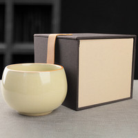 易信 汝窑罗汉杯-米黄