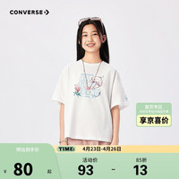 匡威 女童海豚图案短袖T恤2026年夏季新款吸湿透气儿童亲肤短T