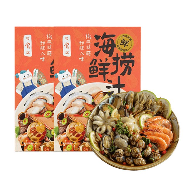 日食记 椒麻海鲜捞汁捞汁小海鲜凉拌生腌蟹白灼虾调味蘸料205g  2盒