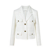  LANCY FROM25/朗姿 法式工装风 女士夹克 白色2