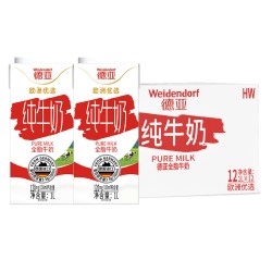 德亚 全脂纯牛奶 1L*12盒