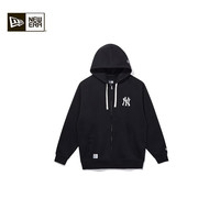 NEW ERA MLB卫衣开衫球场盛宴男女情侣NY休闲外套 14529396-黑色