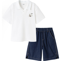  balabala/巴拉巴拉 薄款 儿童短袖POLO衫套装